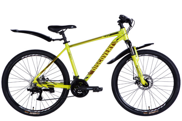 Discovery 26 " Велосипед гірський  AL 26" Discovery BASTION DD CS рама-18" жовтий 2025 купити Discovery  Velo дискавери Вело
