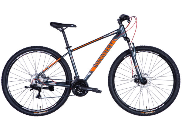 Discovery 29 " Велосипед гірський  AL 29" Discovery BASTION DD CS рама-17" сіро-помаранчевий 2025 купити Discovery  Velo дискавери Вело
