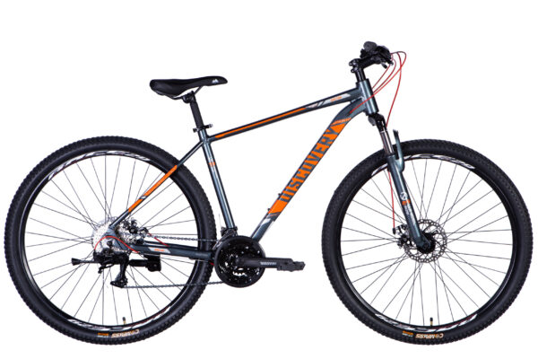 Discovery 29 " Велосипед гірський  AL 29" Discovery BASTION DD CS рама-19" сіро-помаранчевий 2025 купити Discovery  Velo дискавери Вело