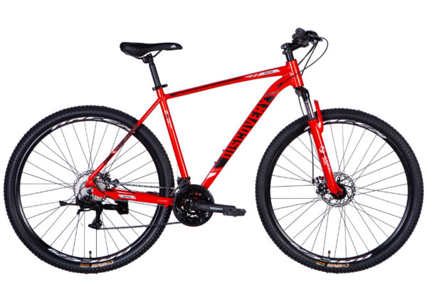 Discovery 29 " Велосипед гірський  AL 29" Discovery BASTION DD CS рама-21" червоно-чорний 2025 купити Discovery  Velo дискавери Вело