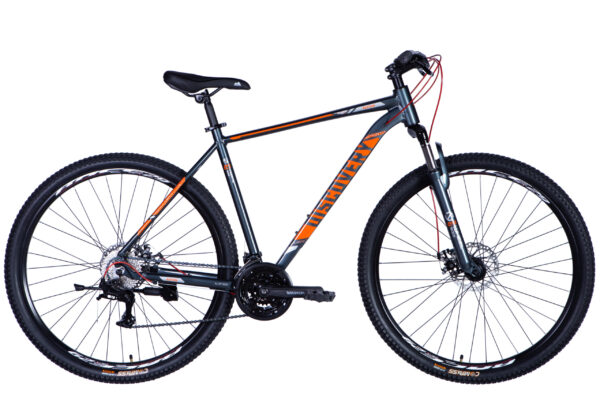 Discovery 29 " Велосипед гірський  AL 29" Discovery BASTION DD CS рама-21" сіро-помаранчевий 2025 купити Discovery  Velo дискавери Вело