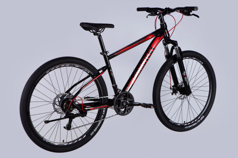 Велосипед ST 27.5" Discovery TREK DD FR рама-16" чорно-червоний 2025 велик Discovery велосипед