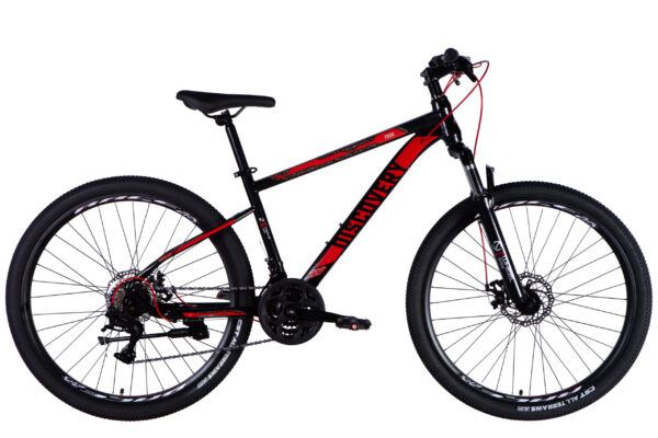 Discovery 27.5 " Велосипед гірський  ST 27.5" Discovery TREK DD FR рама-16" чорно-червоний 2025 купити Discovery  Velo дискавери Вело
